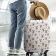 thumbnail image 2 of White Highland Cow Flower Pattern Luggage Cover Fashion Suitcase Cover Baggage Covers Fit 25-28 Inch Luggage (Go Travel), 2 of 5