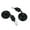 Black, variant on Convex Motorcycle CNC Aluminum 3" Side Rear View Rearview 7/8" Handle Bar End Handlebar Barend Mirror Cafe Racer