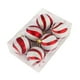 thumbnail image 2 of Adornos Navideños Electrochapados En Rojo y Blanco (6 Piezas) | Colgantes de Plástico de 6 Cm | Caja de Regalo con Cuerdas Resistentes para Decoración Festiva, 2 of 6