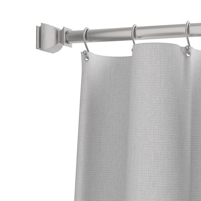 Mainstays Adjustable Tension Shower Curtain Rod with Decorative Finials