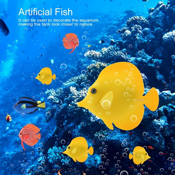 Non- Simulation Fish, Fake Fish, Floating Colourful For Fish Aquarium 