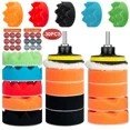 thumbnail image 2 of 12pcs Car Polishing Pad Sponge Kit Polish Waxing Buffing Sandpaper for Headlight Repair Car Paint Refurbish Wheel Polishing, 2 of 10