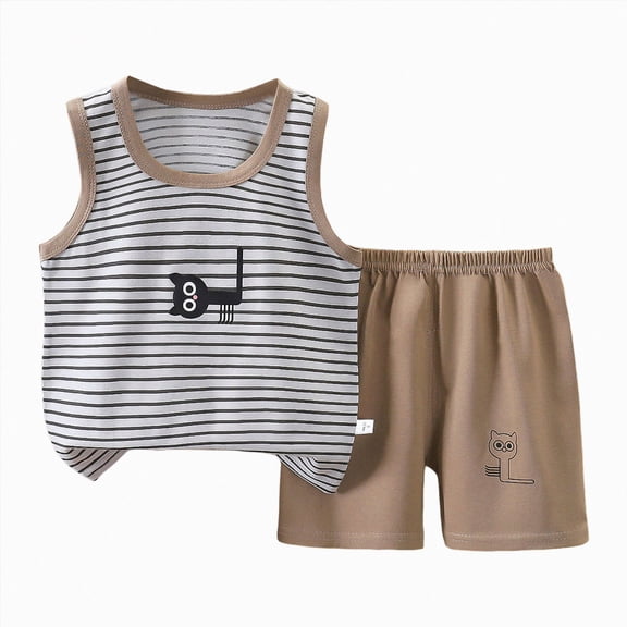Toddler Boy 2-Piece Cotton Outfit Color Print T-Shirt and Shorts Set Casual Summer Clothes 6-12 Months 12-24 Months 2t 3t 4t 5t 6t 7t 8t 9t Children 4-5 Years