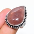 thumbnail image 2 of Natural Strawberry Quartz Gemstone 925 Sterling Silver Gift Ring Size 10, 2 of 2