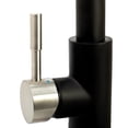 thumbnail image 2 of Dura Faucet Faucet DF-MK504SLK-MBSN Used For Kitchen; Single Piece; Streamline Coil Spring Pull-Down Handle; Matte Black/Satin Nickel; Ceramic Disc Valve, 2 of 6
