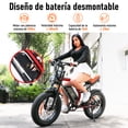 thumbnail image 2 of Bicicleta Eléctrica HONEY WHALE K6 Rojo, 2 of 7