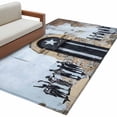 thumbnail image 2 of 3'x5' Area Rugs, Puerto Rico Flag Indoor Outdoor Area Rug for Living Room Bedroom, Retro Rustic Door Artwork Picture Prints Washable Bathroom Rugs Kitchen Floor Carpet Mats Home Decor Aesthetic, 2 of 8