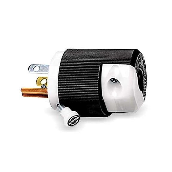 Hubbell Plug,5-15P,15A,125V  HBL5280C