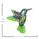thumbnail image 3 of Adorno de pared de colibrí de metal | Escultura para valla de jardín exterior | Decoración colgante de pájaros para el hogar, patio, jardín | Adorno de pared de pájaros de metal decorativos, 3 of 3