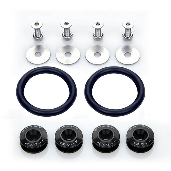 mwptoo 1 Set Durable Quick Release JDM Fasteners Kit for Car Bumpers Trunk Fender Lids