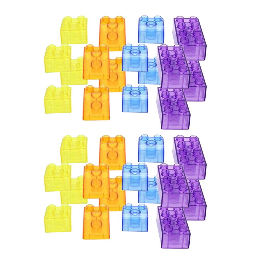 KLKCMS 90Pcs Multicolor Blocks Plastic Building Blocks for Stacking, Children Educational Toys