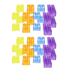 KLKCMS 90Pcs Multicolor Blocks Plastic Building Blocks for Stacking, Children Educational Toys