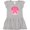 AC-Heather Grey, variant on Inktastic Breast Cancer Pink Ribbon Retro Girls Toddler Dress