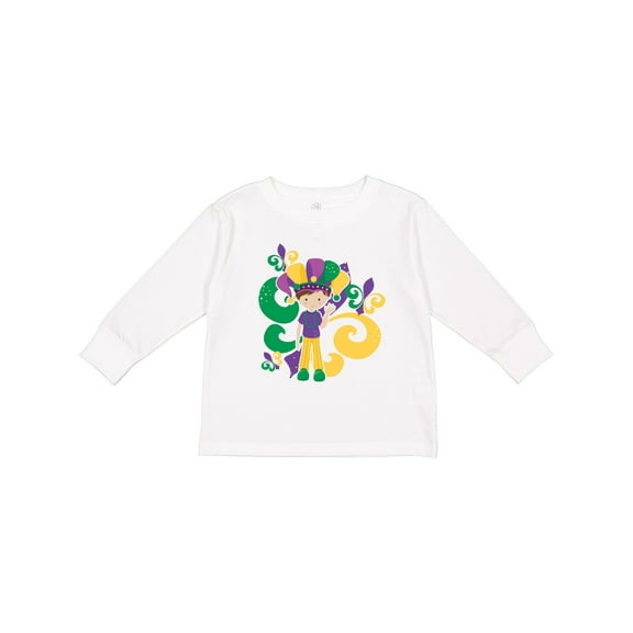 Inktastic Mardi Gras Boy Boys Long Sleeve Toddler T-Shirt