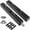 Black, variant on Duslogis 2 Pcs Door Flush Bolts - 6 Inch Concealed Security Door Locks for French Doors,Composite Doors,Wood Doors,Double Doors,Dummy Doors,Brush Stainless Steel Finish (Silver)