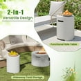 thumbnail image 6 of Costway Propane Tank Cover Table with Side Handles and Protective Cover for Fire Pit, 6 of 10