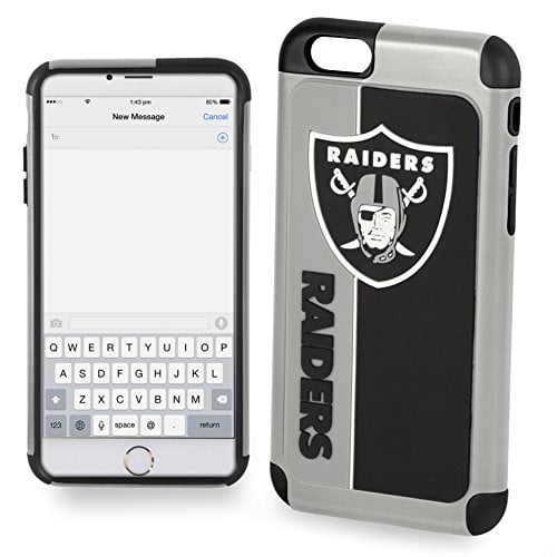 FOCO NFL Las Vegas Raiders Bold Case For iPhone 8 , 7 , 6 , 6S  (5.5")