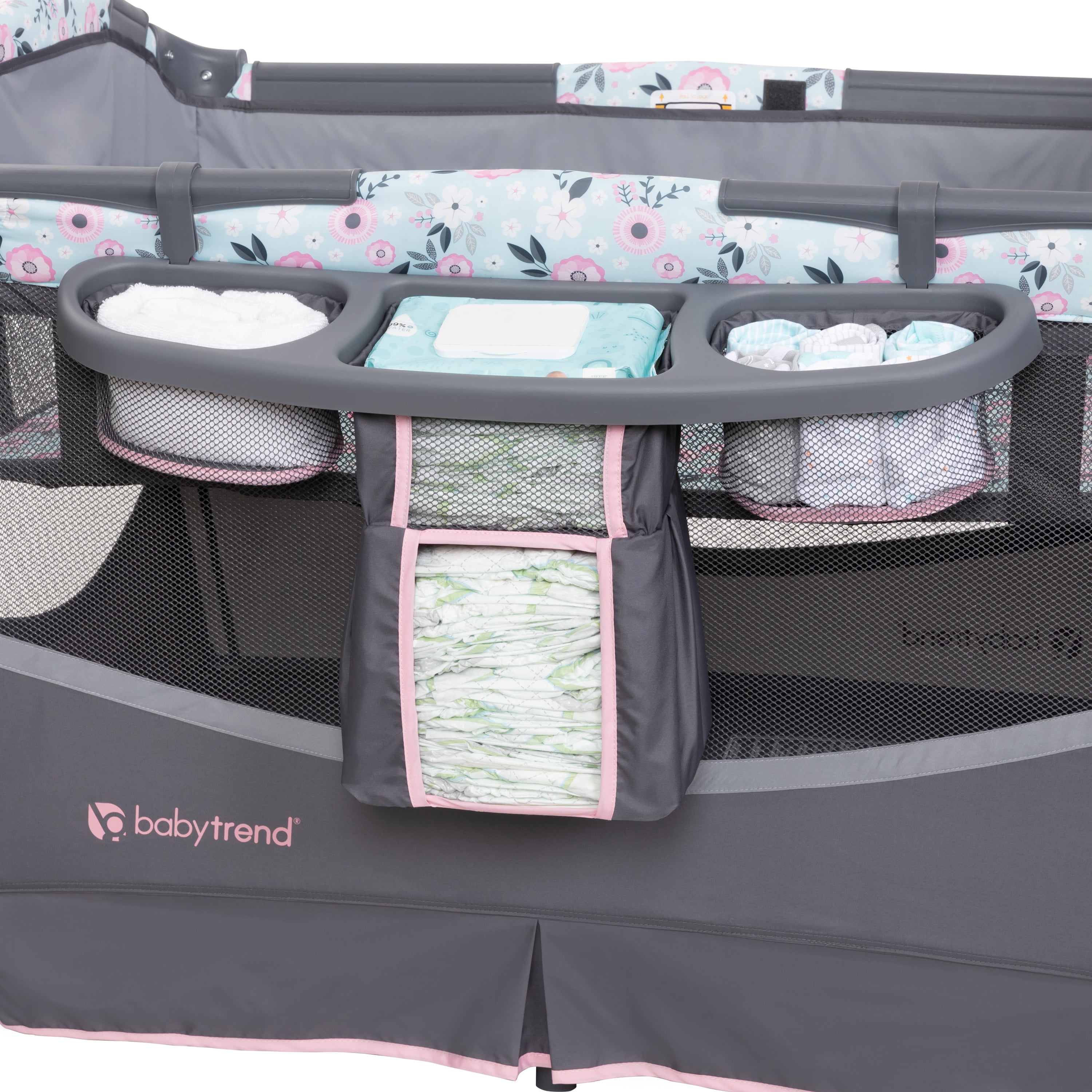 Baby Trend Deluxe II Nursery Center Bassinet and Changing Table, Bluebell