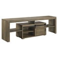 thumbnail image 3 of ACME Wasim Wooden Storage TV Stand with Barn Door in Rustic Oak, 3 of 6
