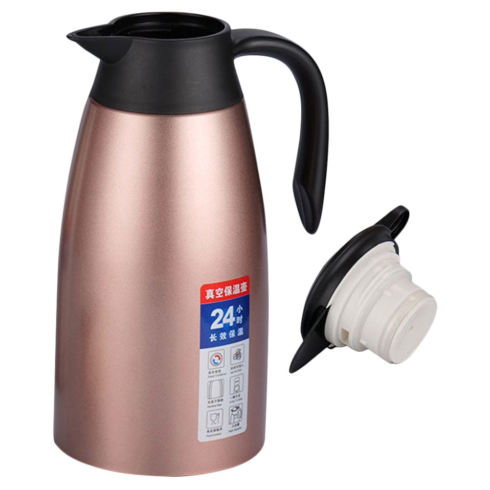 HONMEET 2L Insulated Hot Liquid Pitcher, Thermal Carafe for Home, Office & Kitchen, Vacuum Flask, 11x5.1x5.1in