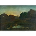 thumbnail image 3 of Menard, Rene 14x11 Black Modern Framed Museum Art Print Titled - Pastoral Scene, 3 of 5
