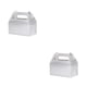 thumbnail image 2 of Wosthever Caja de almacenamiento de pasteles Cajas de favores Caja de empaque de bocadillos de comida de gran capacidad Postre para el hogar Plata 2Conjunto, 2 of 6