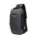 thumbnail image 2 of Bolso bandolera bandolera con puerto de carga USB para hombres que gris Colcomx paquete de hombres honda, 2 of 8