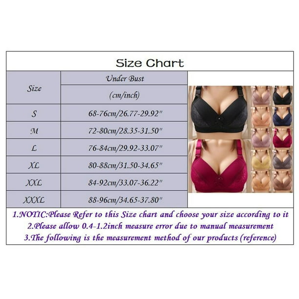 3 Pack Bras for Women All Day Comfort Bra, No Wire Jacquard and