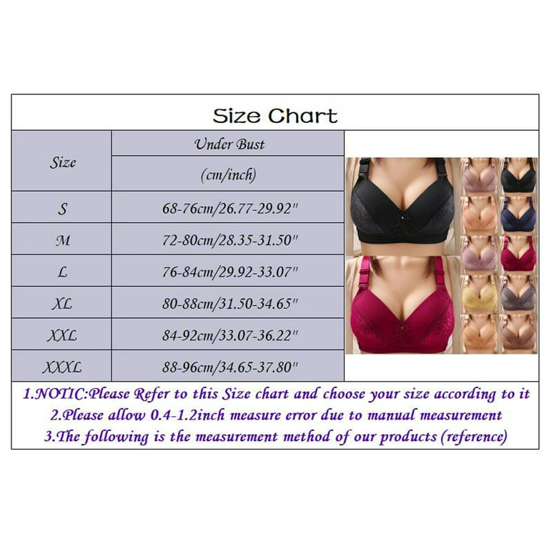 Quealent Everyday Bras Plus Size Women's Invisibles Comfort