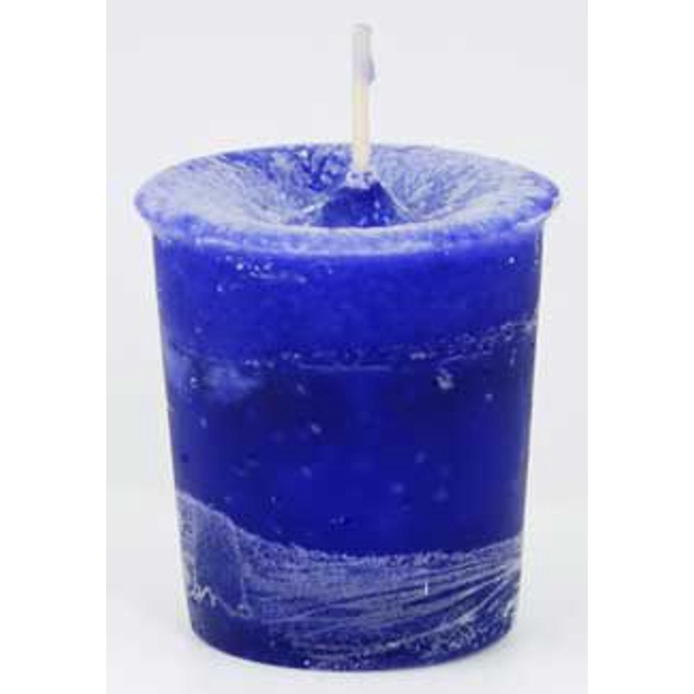 AzureGreen CVHCRE Creativity Herbal Votive Candle in Royal Blue