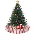 thumbnail image 3 of 30 Inch Christmas Tree Skirt – Velvet Plush Tree Mat, Soft Thickened Polyester with Red Ties, Single-Sided Printing, Available in 30in/36in/48in, Perfect for Holiday Xmas Tree Decoration, 3 of 7