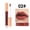 02 Rust Blush, variant on Julystar multi-colored glitter shiny lip gloss, lightweight and non-sticky, moisturizing with high-gloss mirror-like shine, perfect for daily outings, dates, and parties.