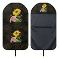 thumbnail image 5 of Uourmeti Pig Sunflower Terry Cloth Car Seat Cover Sweating, Suitable for Seat Covers Liner Van Truck Seat, Car Seat Towel Cover for Vans Cars, 5 of 6