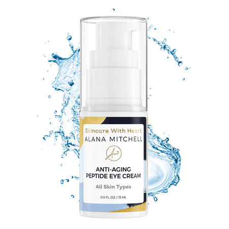 Anti Aging Eye Cream For Dark Circles and Under Eye Bags By Alana Mitchell Skin Care The Best Natural Firming Peptide Eye Cream For Wrinkles, Puffiness - Use Daily As Moisturizer For Eyes and