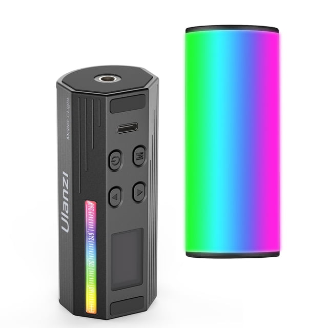 Riwcyla i, Tube Vidéo RVB Magnétique 2500K, 9000K à Intensité Réglable 20 Effets CRI95+ Intégré, Batterie Intégrée avec Écran LCD pour Vlog Diffusion en Direct Enregistrement Vidéo Produit Photographie