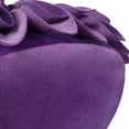 thumbnail image 4 of JWH 3D Handmade Round Decorative Soft Velvet Flower Throw Pillows for Bedroom Couch Bed Decor 12inch Deep Lavender, 4 of 7
