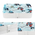 thumbnail image 4 of Ice Hockey Pu Leather Travel Organizer with Removable Compartment, Portable Earring Organizer, Bracelet Holder, Display Case, 4 of 6