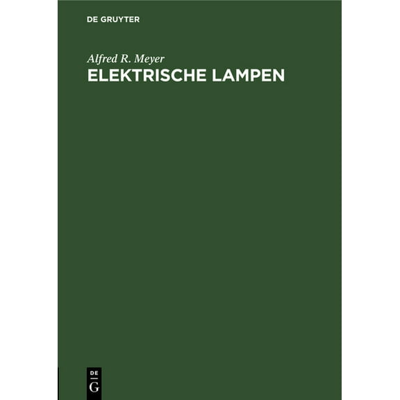 Elektrische Lampen, (Hardcover)