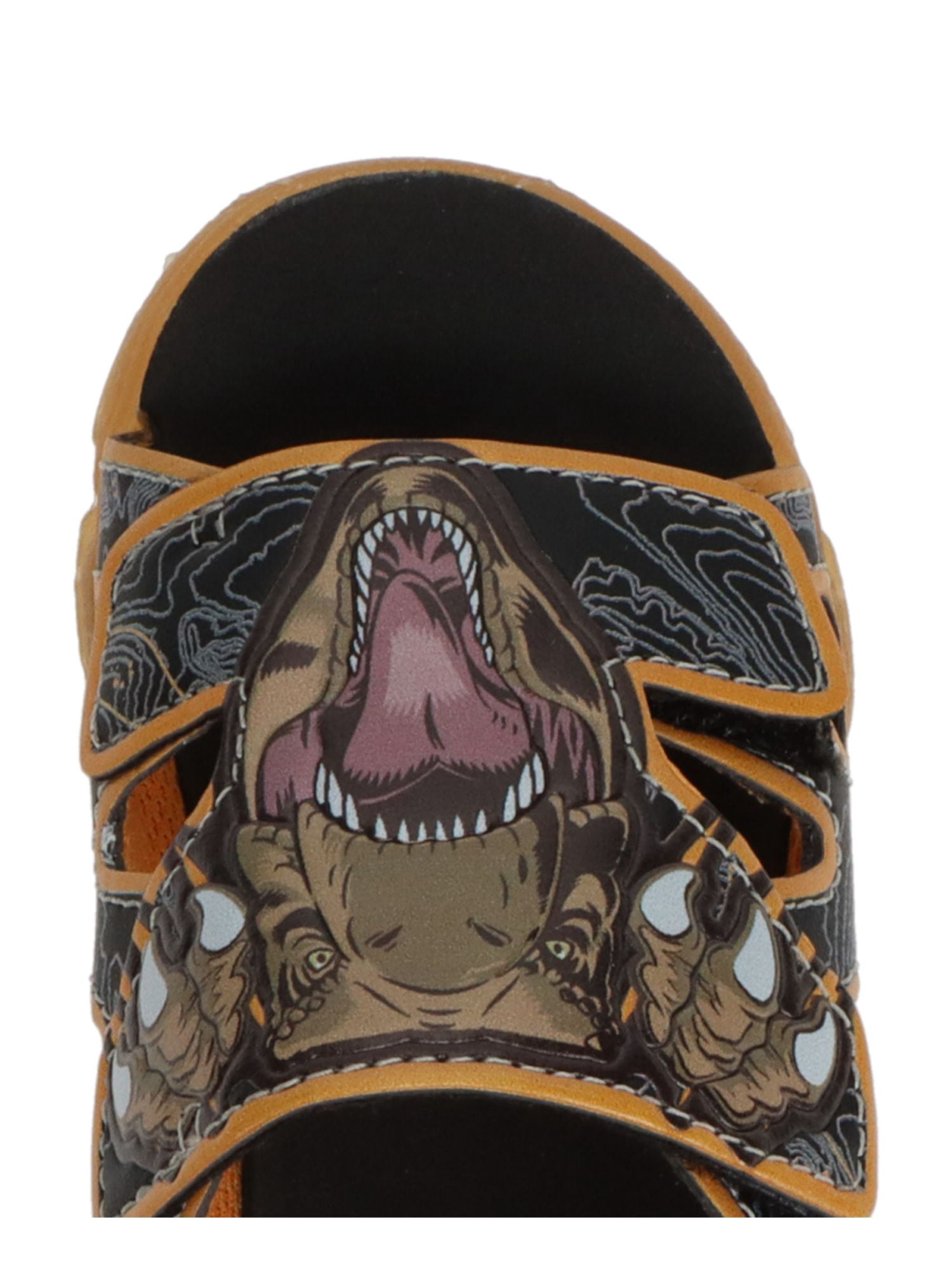 Jurassic World by Universal Little Boys Open Toe Orange Sandal