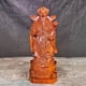 thumbnail image 1 of Ebony wood carving of the Three Star Gods of Fortune, Prosperity, and Longevity - a decorative item for the elderly to celebrate their birthdays and attract wealth in the living room., 1 of 4