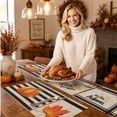 thumbnail image 6 of Decorative Placemats Set of 4 Placemats Linen Fall Table Decor for Thanksgiving Halloween Holiday Gifting Farmhouse Decor, 6 of 7