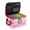 Pink-1 Layer, variant on 2 Layer File Box With Lock Portable Document Organizer Handle Fireproof For Home Office Legal Storage
