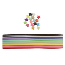 WHAMVOX  540 Pcs Paper Stars Strips Folding Color Crafts Decor Colorful