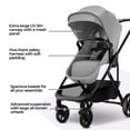 thumbnail image 3 of MAMA & BABY Rovee 2-in-1 Baby Bassinet Stroller with Reversible Seat and Large Canopy, Gray, 22.3LB, Unisex, 3 of 8