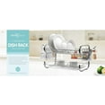 thumbnail image 3 of J&V TEXTILES Dish Drying Rack, Stainless Steel 2-Tier Dish Rack with Utensil Holder, Cutting Board Holder and Dish Drainer for Kitchen Counter 23-Inch, 3 of 3