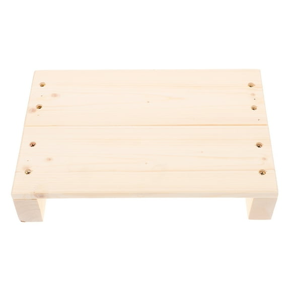 UPKOCH Step Stools for Adults Wooden Step Stool Height Adjustment Khaki 1Pcs for Kitchen