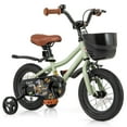 thumbnail image 1 of Costway Vélo pour Enfant 12 Pouces avec Roues Stabilisatrices, Guidon et Selle Réglables, Frein à Main, Vert, 1 of 10