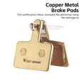 thumbnail image 3 of Bike Disc Brake Pads Copper-Based Semi-Metal Brake Pad Wear Resistant Brake Parts for Mountain Bike, 3 of 7
