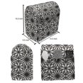 thumbnail image 5 of Ethnic Lounger Chair Bag, Geometrical Design with Moroccan Star Motifs Ornate Mandala, High Capacity Storage with Handle Container, Lounger Size, Black and Off White, by Ambesonne, 5 of 5
