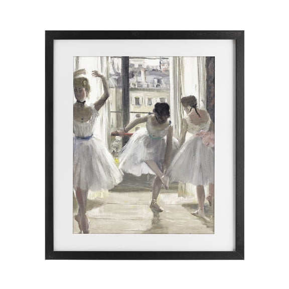 Stupell Industries Ballet Class In Practice Black Framed Print Under Glass, design by Leah Straatsma
